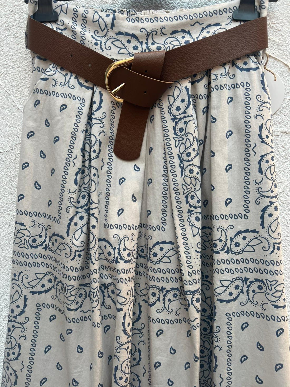 JUPE/SKIRT - BLUE & CREAM - 52123LEVST