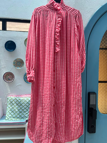 ROBE/DRESS - RED & WHITE - 83194