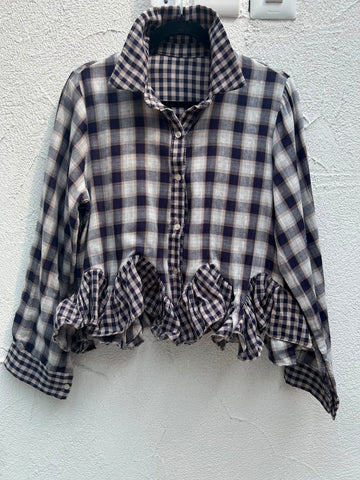CAMICIA - NAVY BLUE & WHITE - 21526/20