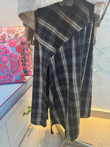 JUPE/SKIRT - 6787 - BLACK & BROWN