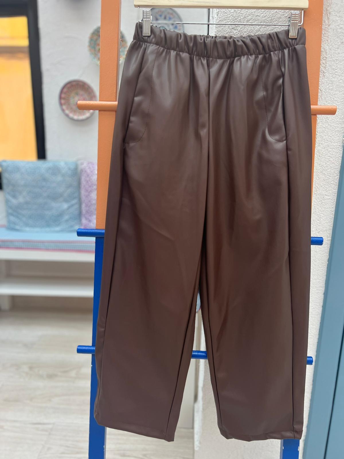 PANATALON LEATHER - BROWN - 21469