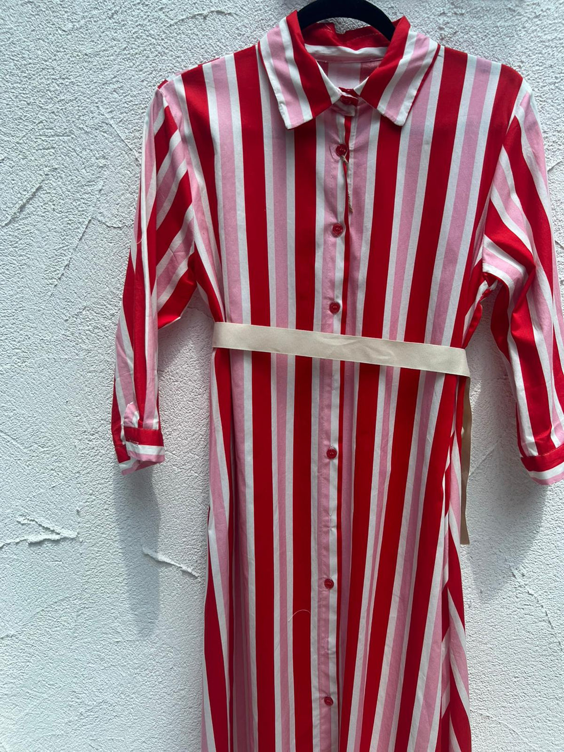 ROBE/DRESS - RED, PINK & WHITE - BM110