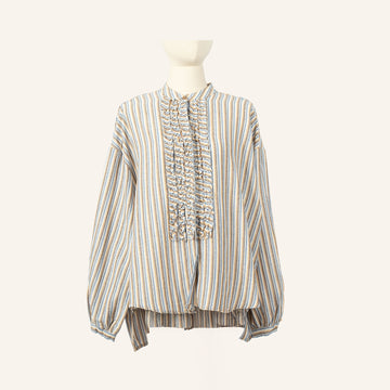 CHEMISE / TUNIQUE - BLUE & YELLOW - 1100626COT