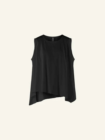BLACK - FLARED JERSEY TANK TOP - 110556