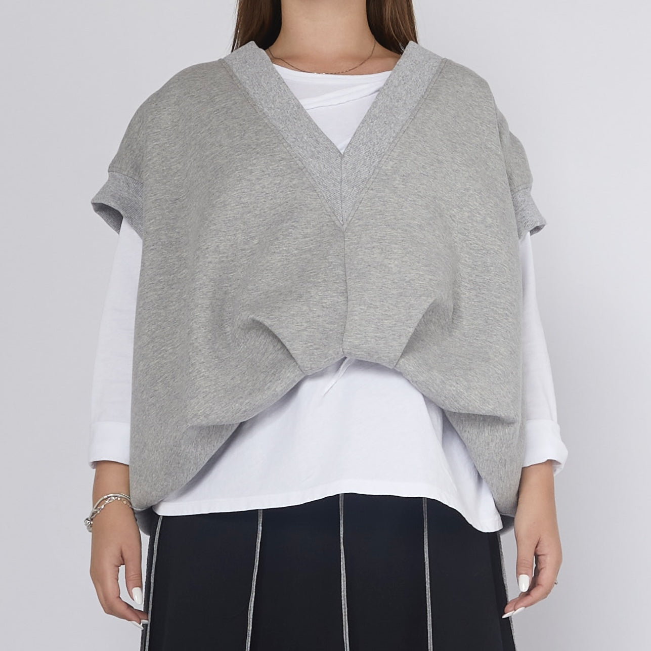 WOMAN GILET - GRAY - 125111