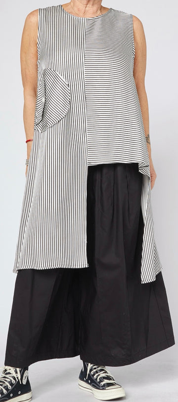 WOMAN GILET - BLACK & WHITE - 126002