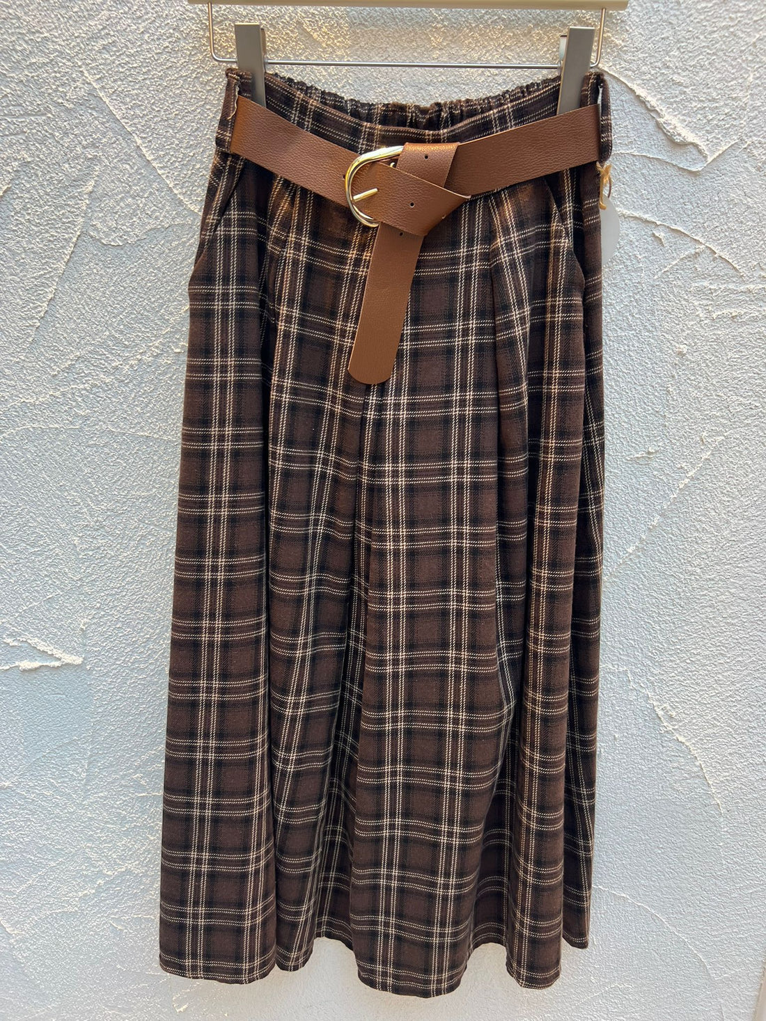 JUPE/SKIRT - BROWN & BLACK - 52123Q19