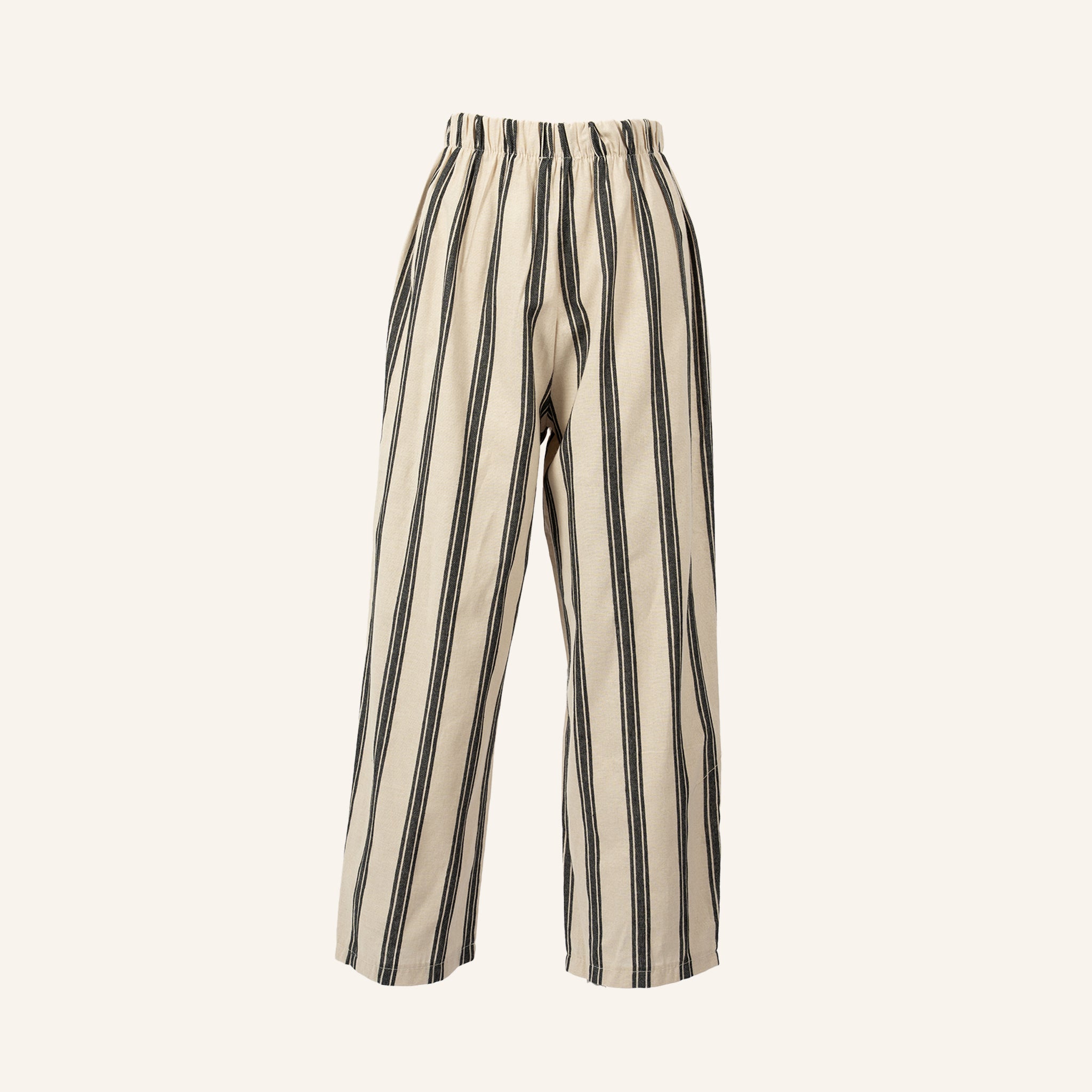 PANTALON - BLACK & BEIGE - 21469