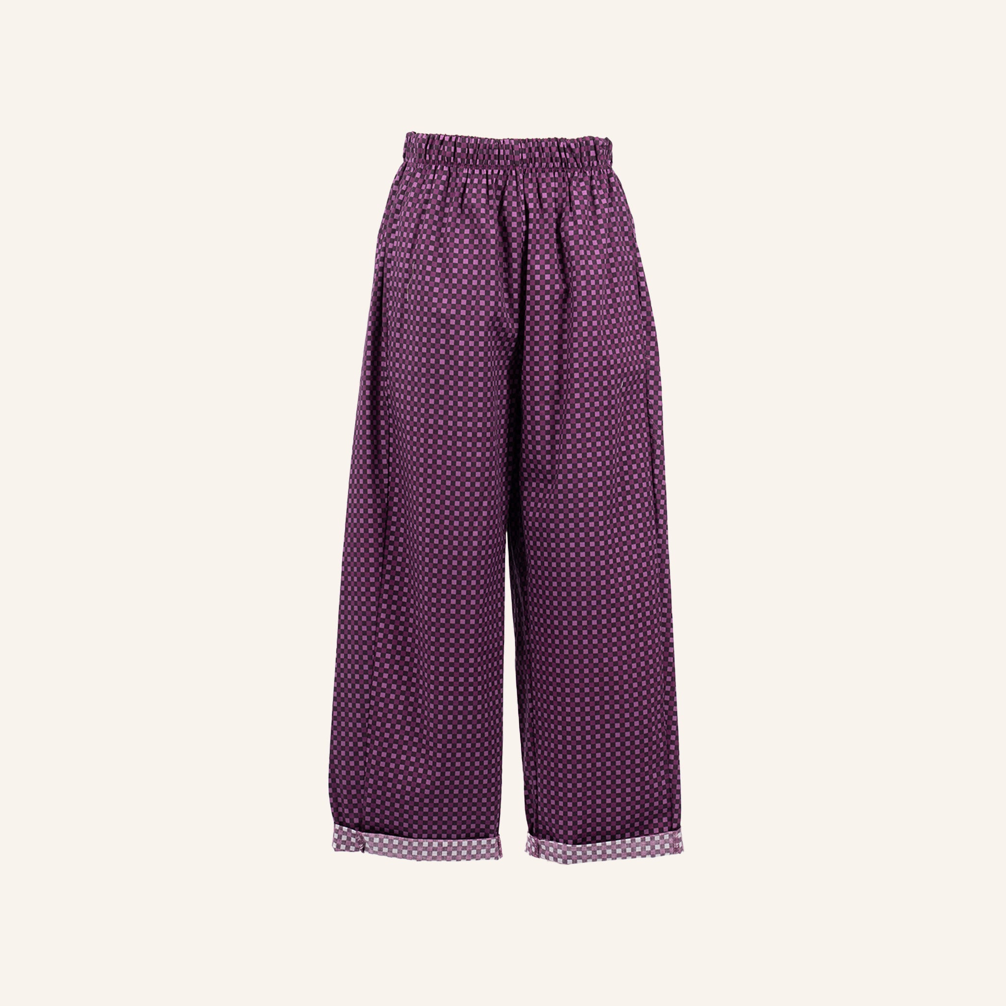 PANTALON - BLACK & PURPLE - 96963
