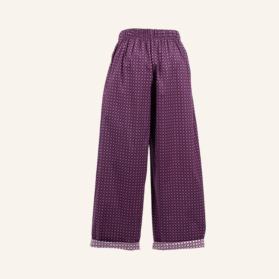 PANTALON - BLACK & PURPLE - 96963