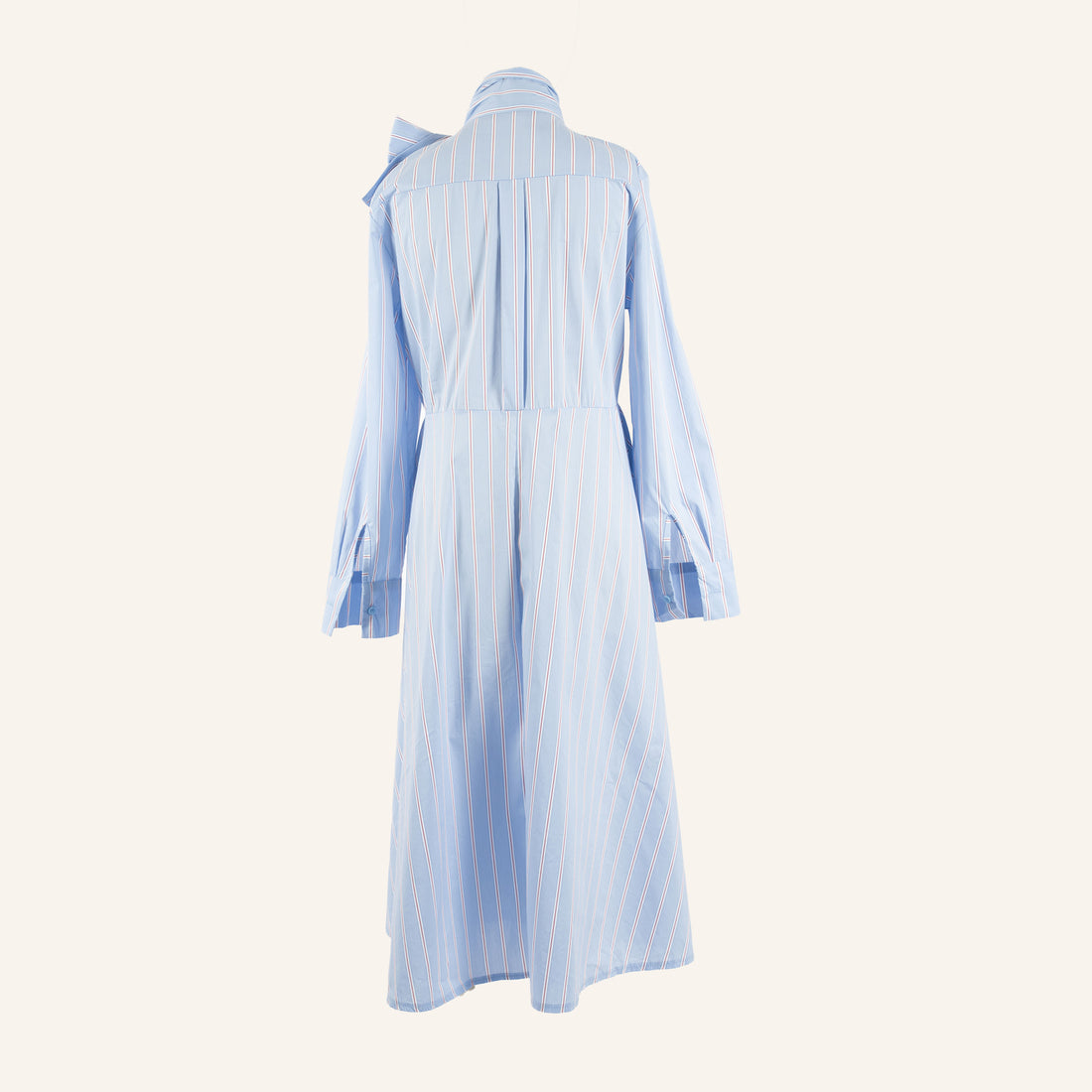 ROBE / DRESS - BLUE WITH WHITE & MAROON STRIP - 05525PN27A