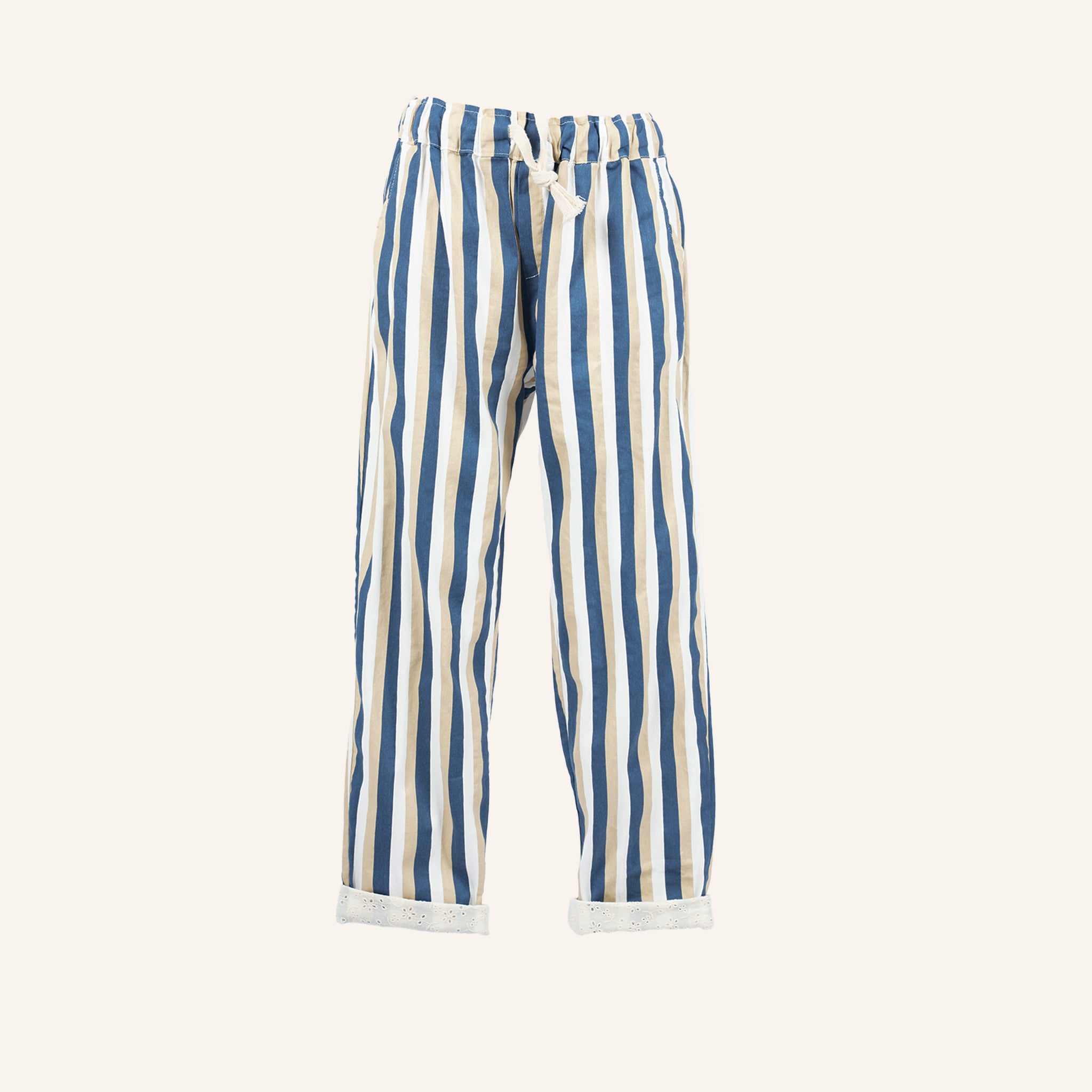 PANTALON - BLUE, BEIGE & WHITE - 2298800976