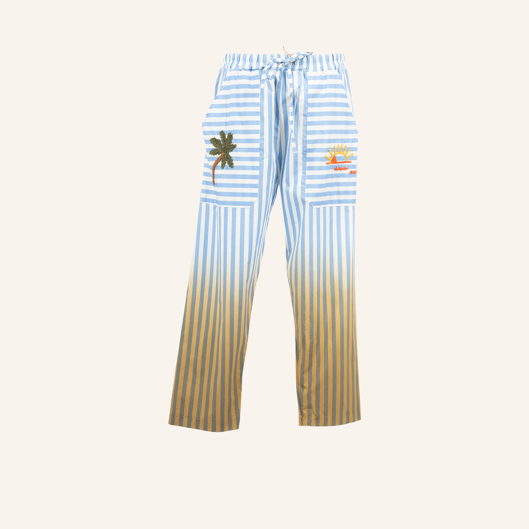 PANTALON - BLUE, GOLD & WHITE - M95190KAS