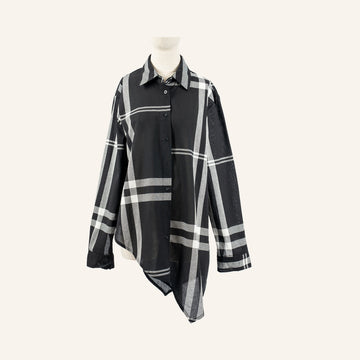 Camicia Da Donna - Black White & Gray - 9064