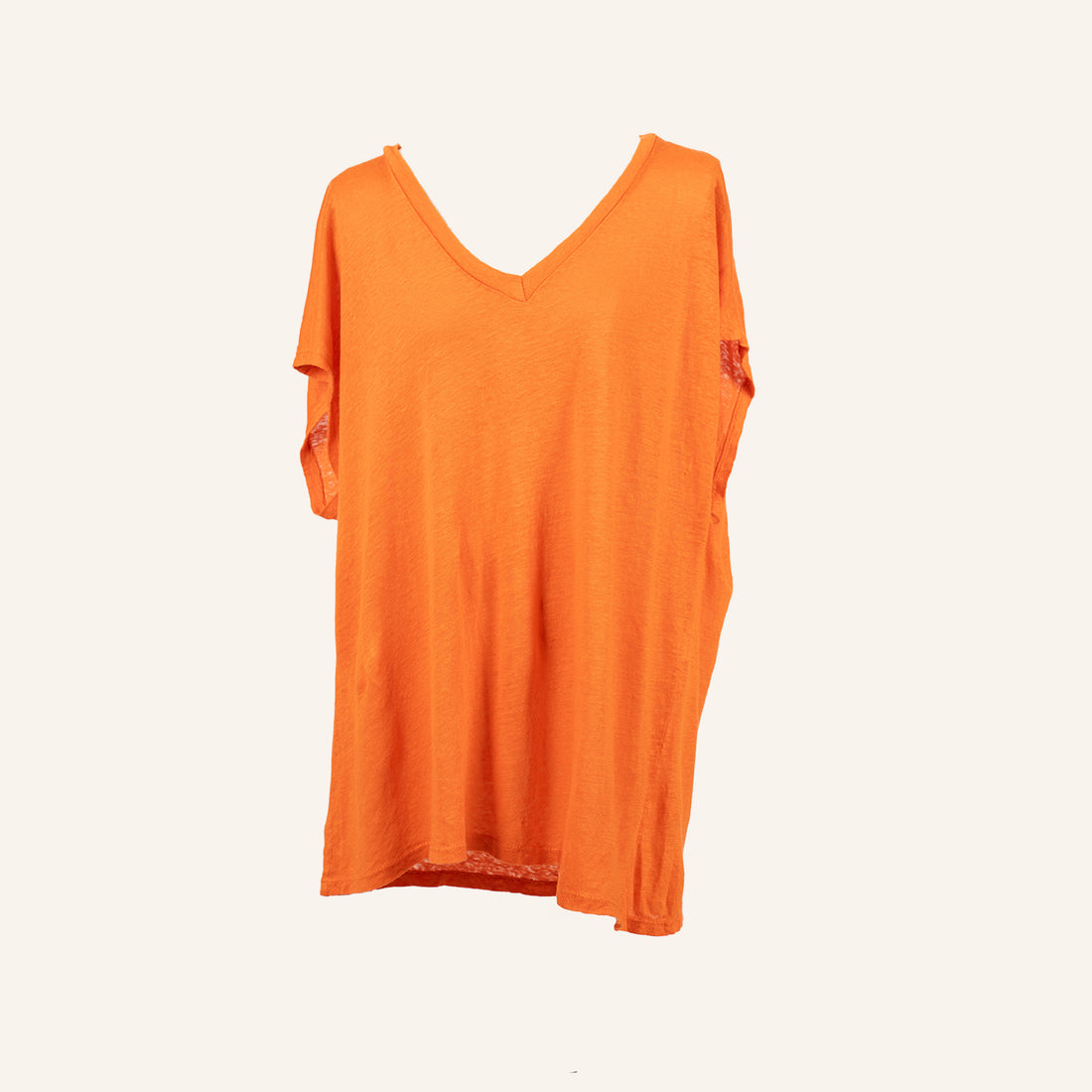 TSHIRT LINO CON CUELLO PICO - 40C5-SR3125