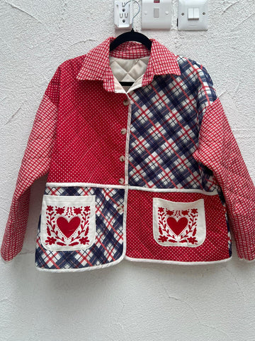 VESTE GILET - RED, WHITE & NAVY BLUE - 11950