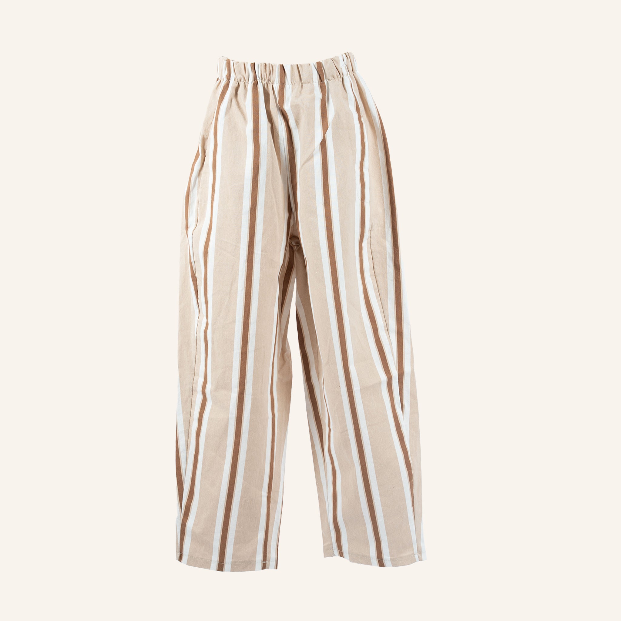 PANTALON - BEIGE & BROWN - 21469IMP