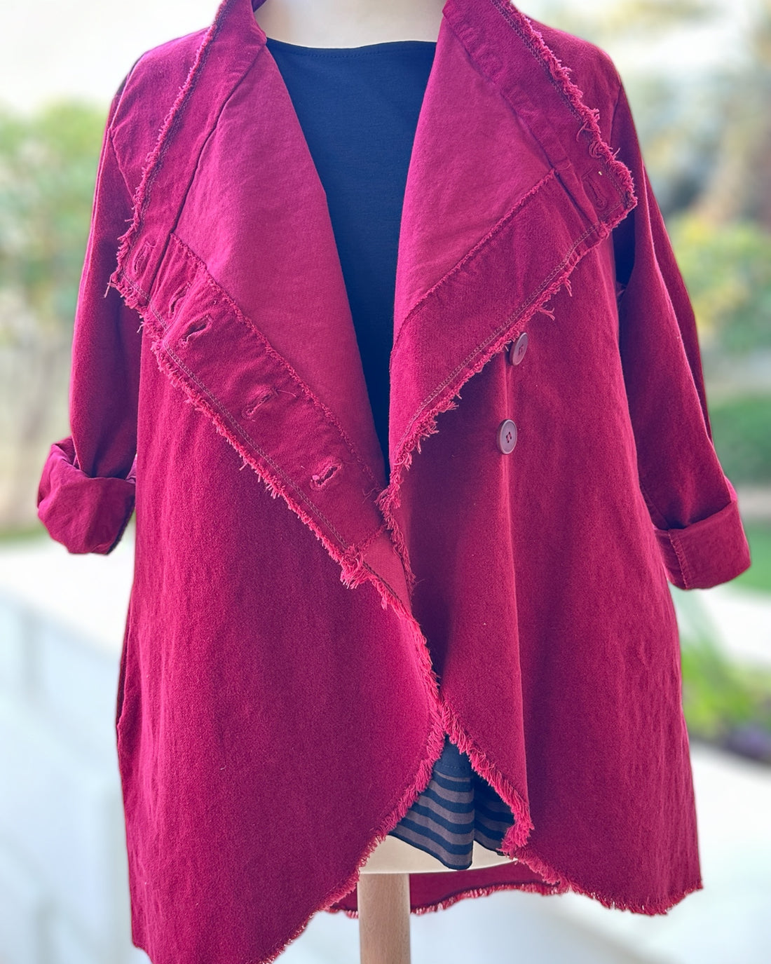 RED VELVET BLOUSE - 223712