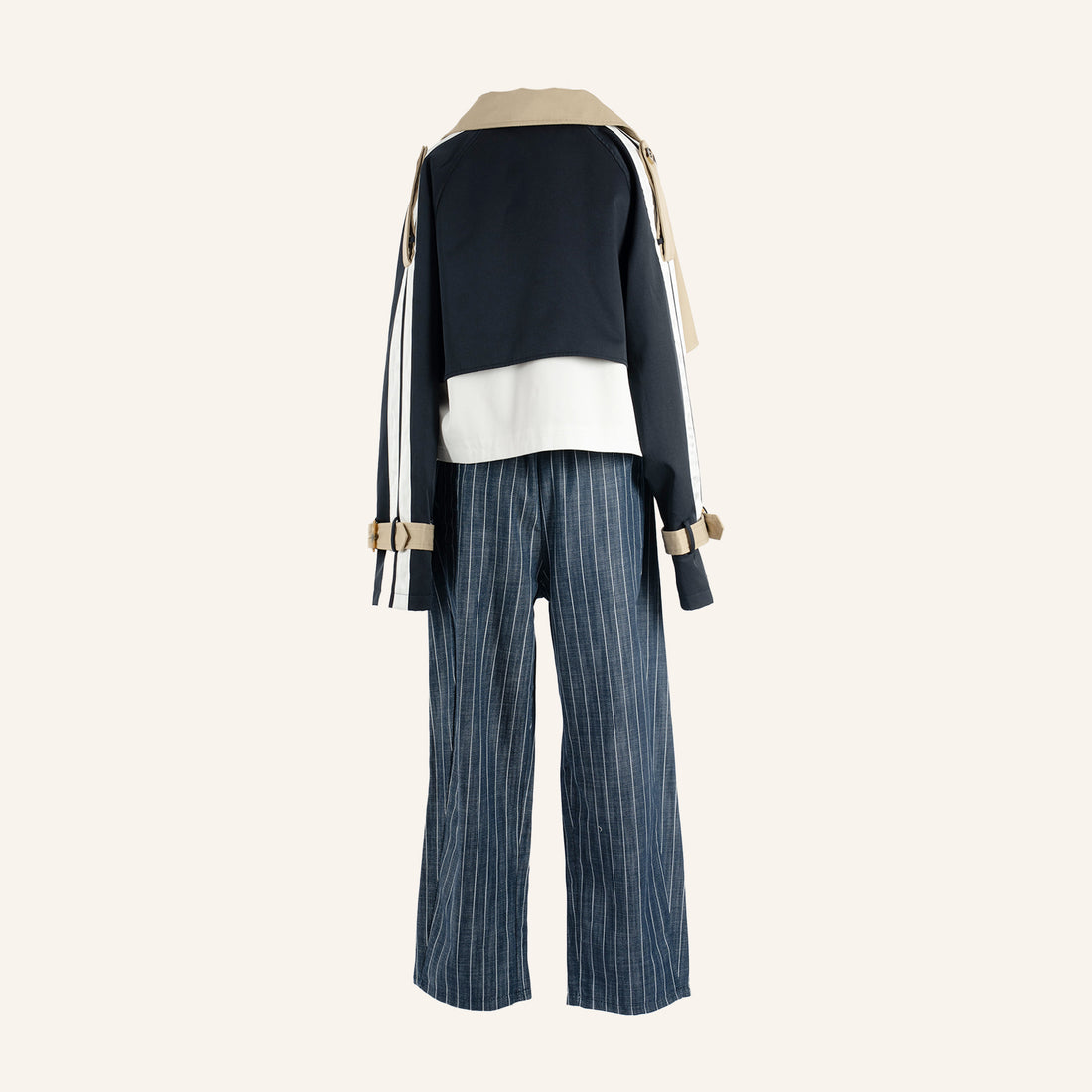 GIUBBINO IMELDA - BEIGE & BLUE - PE25-7146
