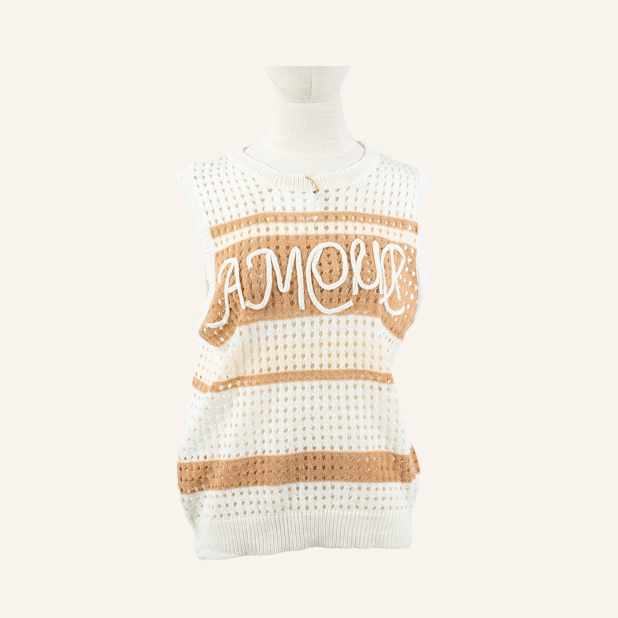 PULL/PULLOVER - BROWN & WHITE - TP1686