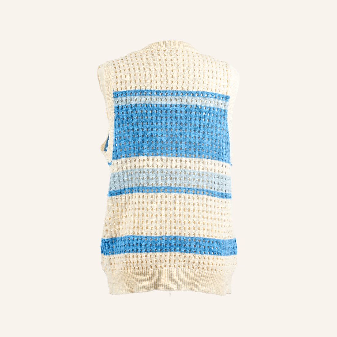 PULL/PULLOVER - WHITE & SKY BLUE - TP1686