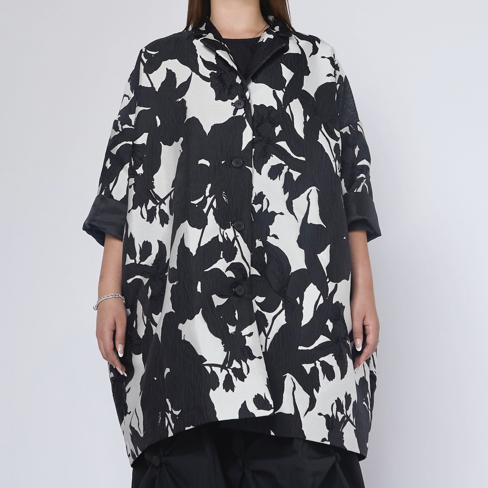 WOMAN JACKET - BLACK & WHITE - 225171