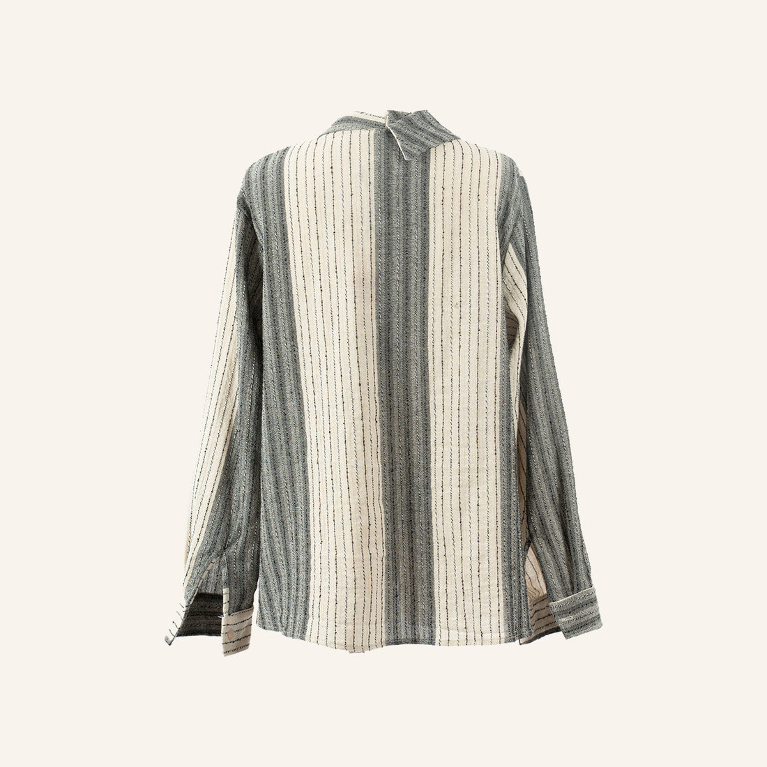 WOMAN JACKET - BEIGE AND GRAY PATTERNED FABRIC - 124341