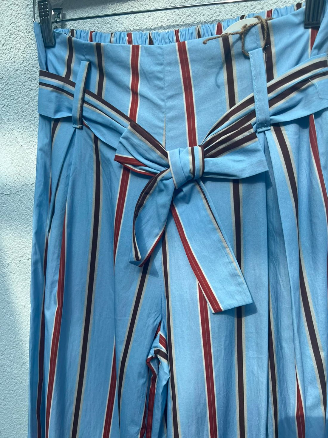 WOMEN'S PANTS - SKY BLUE & ORANGE - 6512-C12