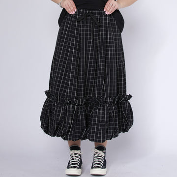 WOMAN SKIRT - BLACK & WHITE - 241120