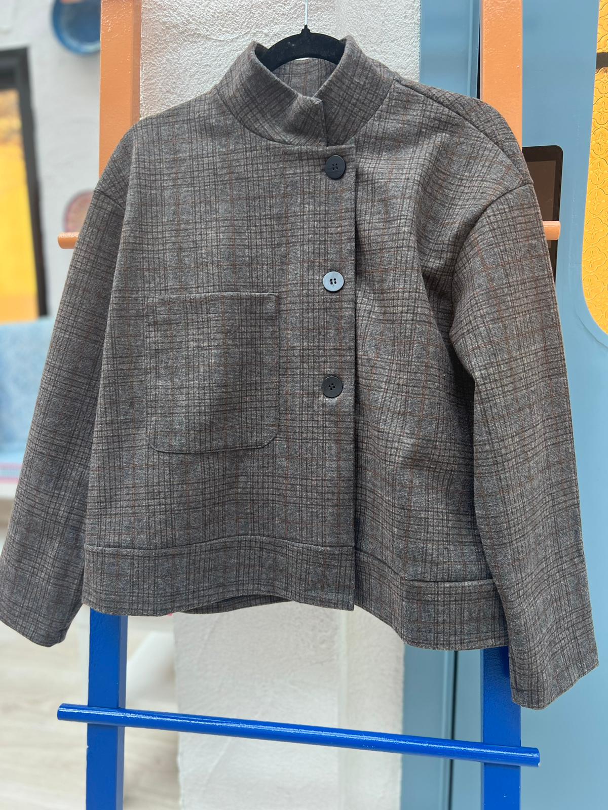 GIACCA DA DONNA - BROWN & GRAY - 9024