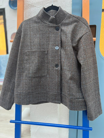 GIACCA DA DONNA - BROWN & GRAY - 9024