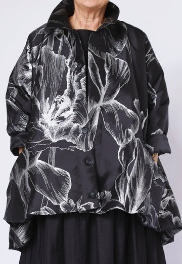 WOMAN JACKET - BLACK & SILVER - 250585