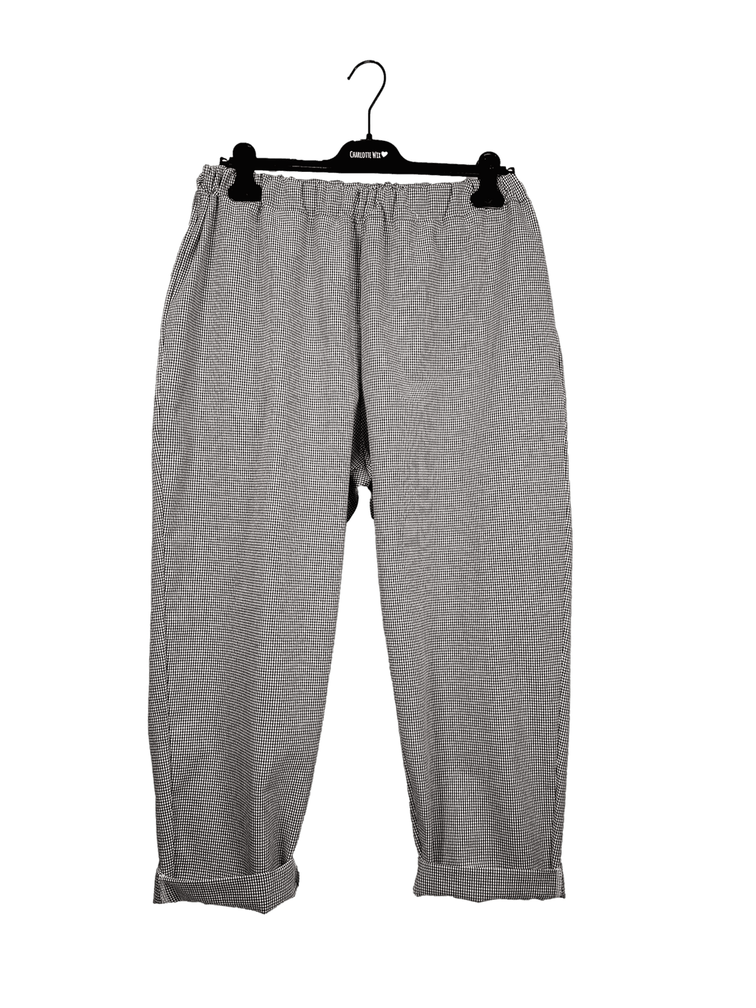 Buggy Pant Vichy Micro- Black/White