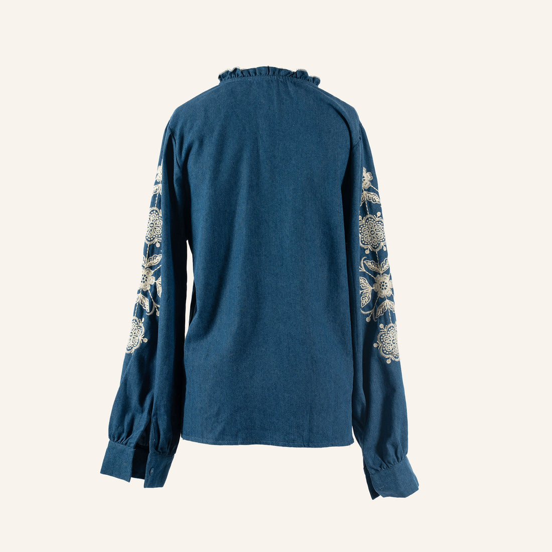 CHEMISE/TUNIQUE - BLUE & CREAM - WH3347
