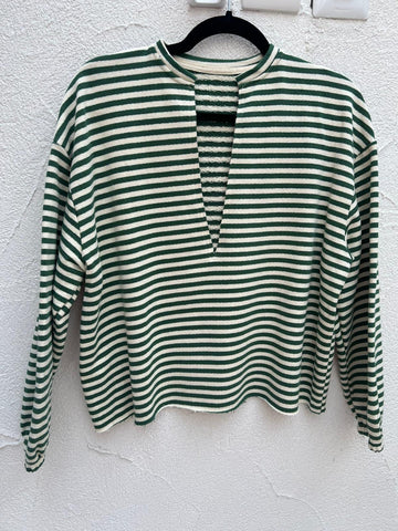 SWEAT - WHITE & GREEN - 11011104-97027