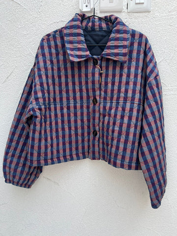 VESTE GILET - PURPLE & BLUE - 1100939-3005