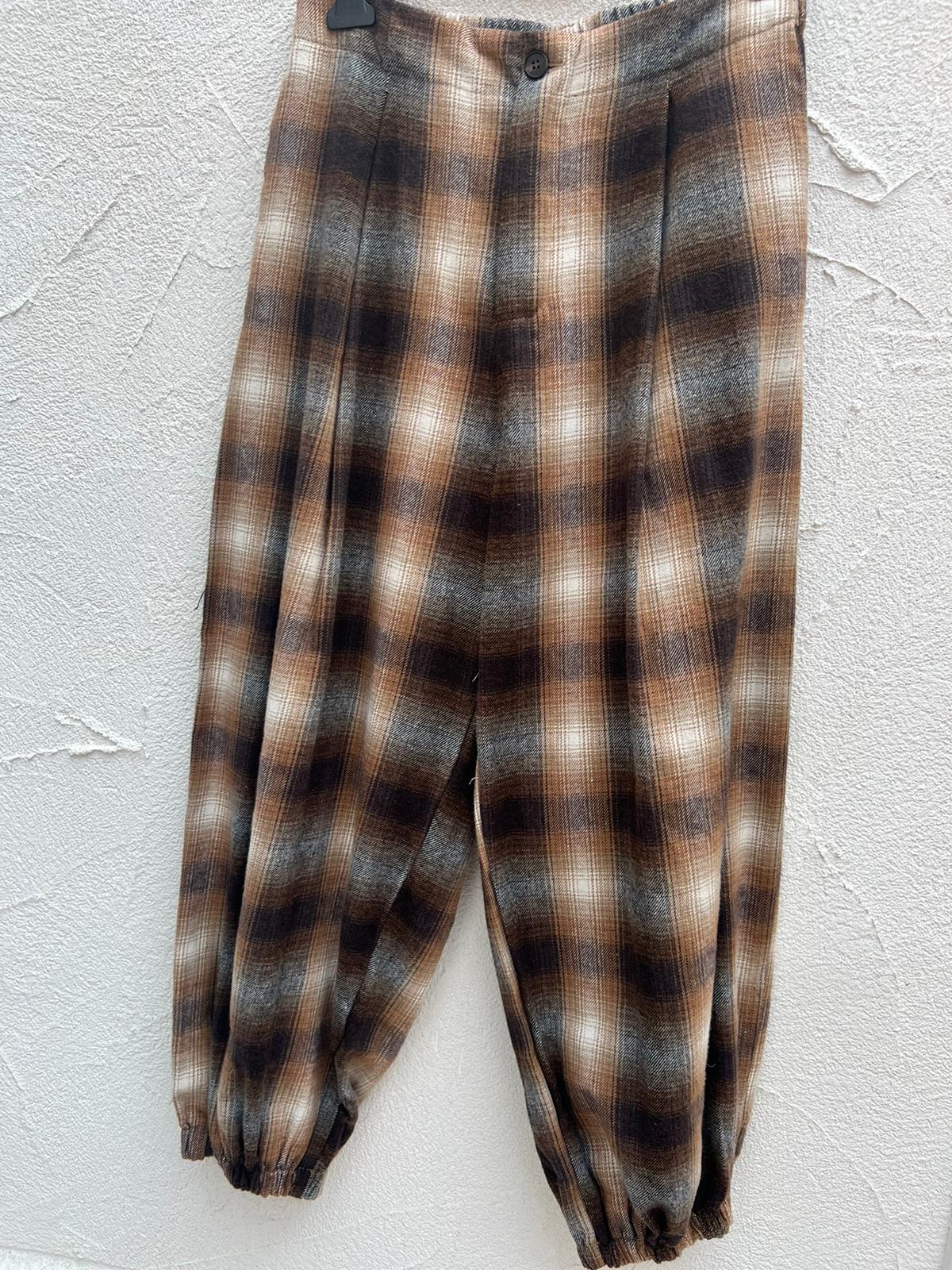 PANTALON - BROWN & GRAY - 9500448-SFUM