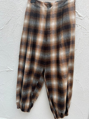 PANTALON - BROWN & GRAY - 9500448-SFUM