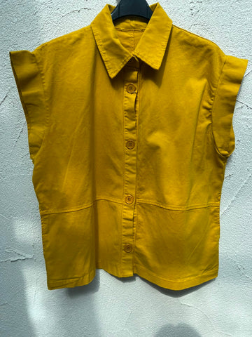 SLEEVELESS JACKET - YELLOW - 80789