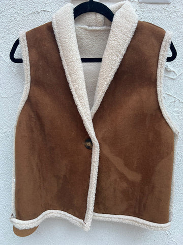 VESTE GILET - 60845 - BROWN