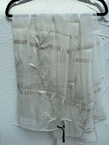 WOMAN SCARF - WHITE - SCARF PERLA