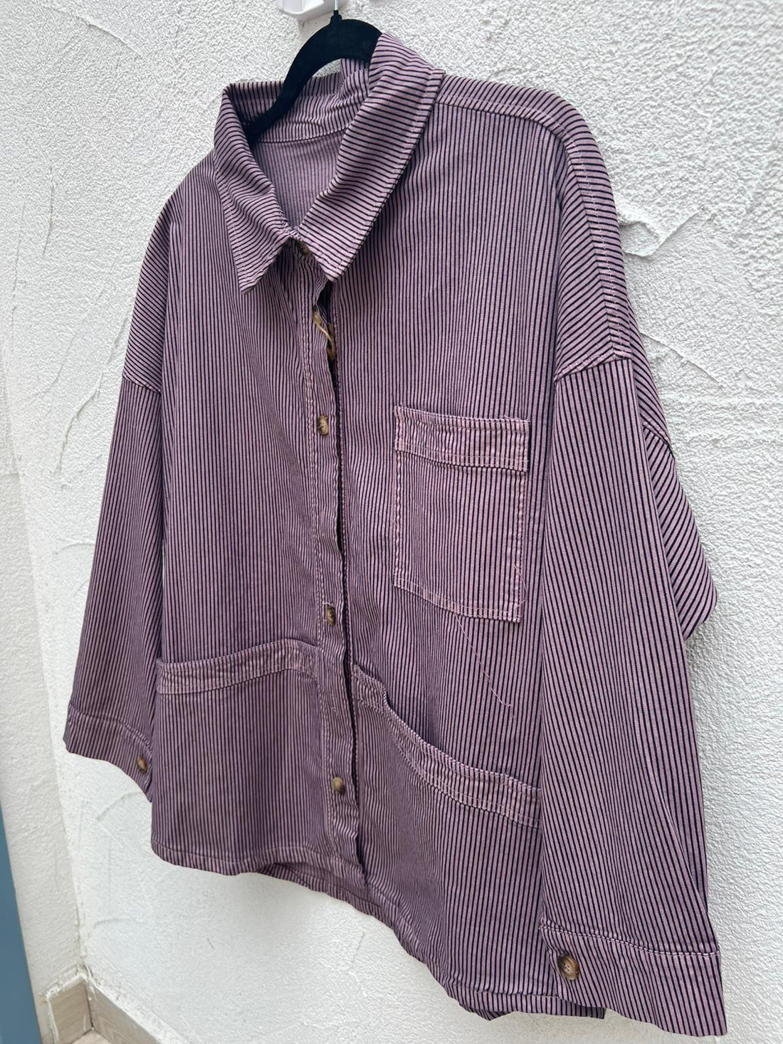 VESTE GILET - BLACK & PURPLE - 40103