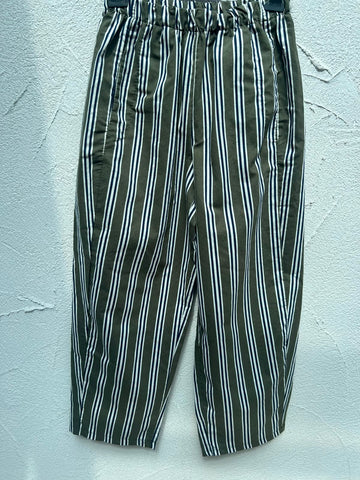 PANTALON - OLIVE GREEN, BLUE & WHITE - ART-21469
