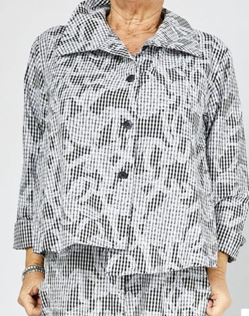WOMEN'S JACKET - BLACK & WHITE - 250454