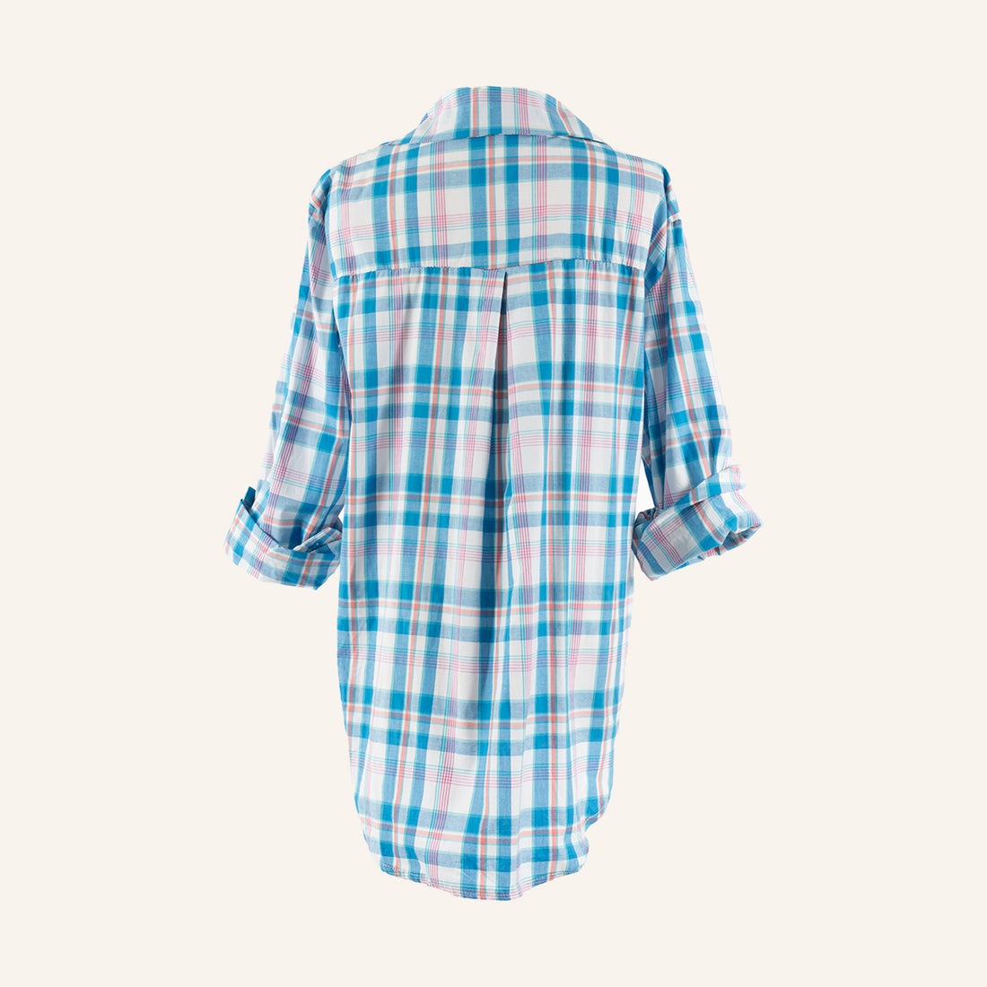 CHEMISE/TUNIQUE - BLUE & PINK - A35