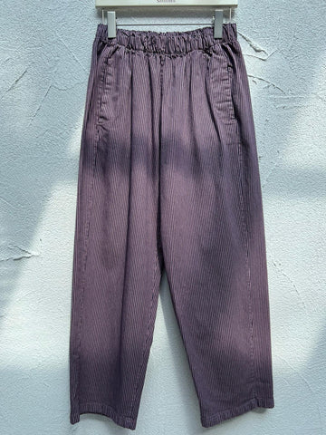 PANTALON - BLACK & PURPLE - P6276R