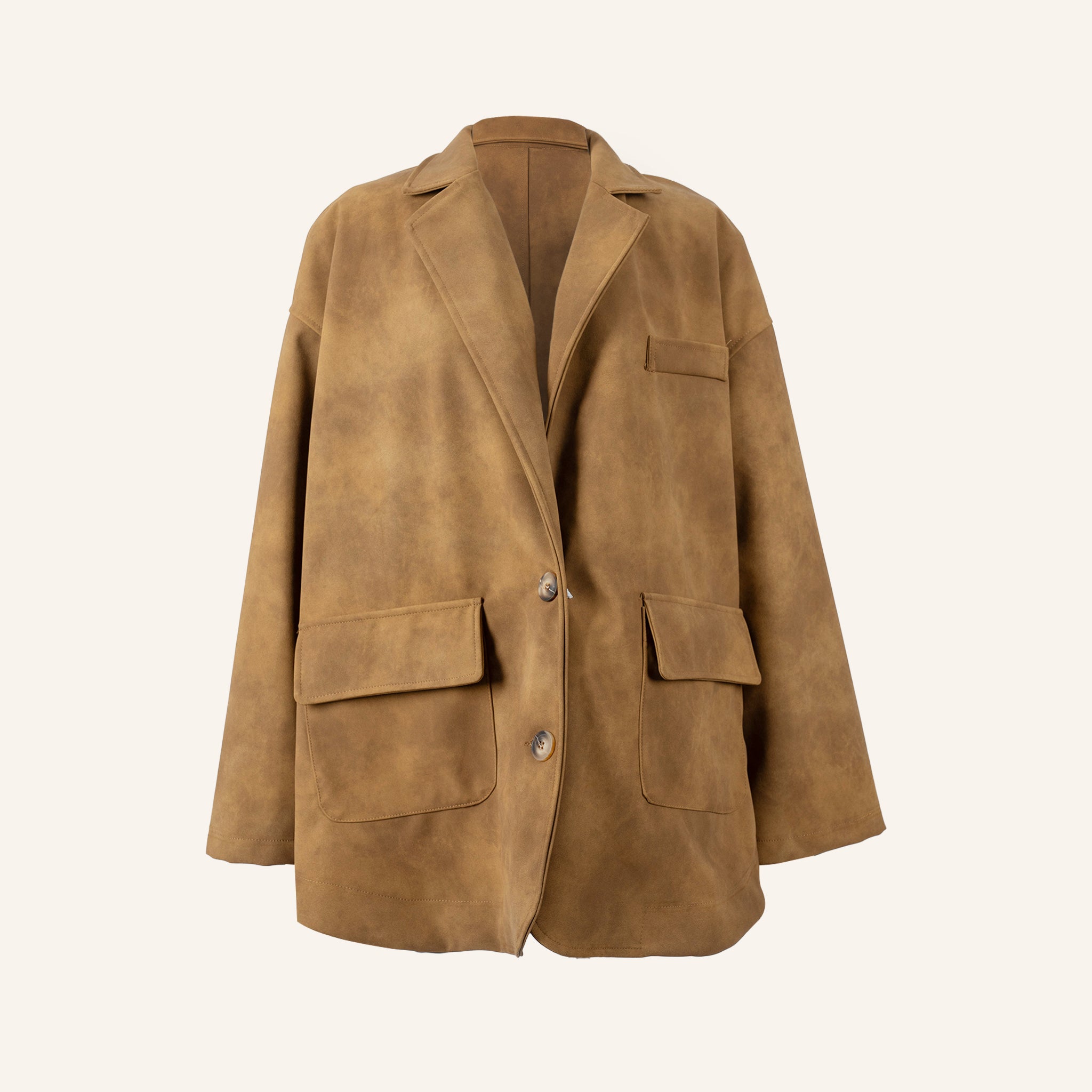 VESTE GILET - BROWN - 9851
