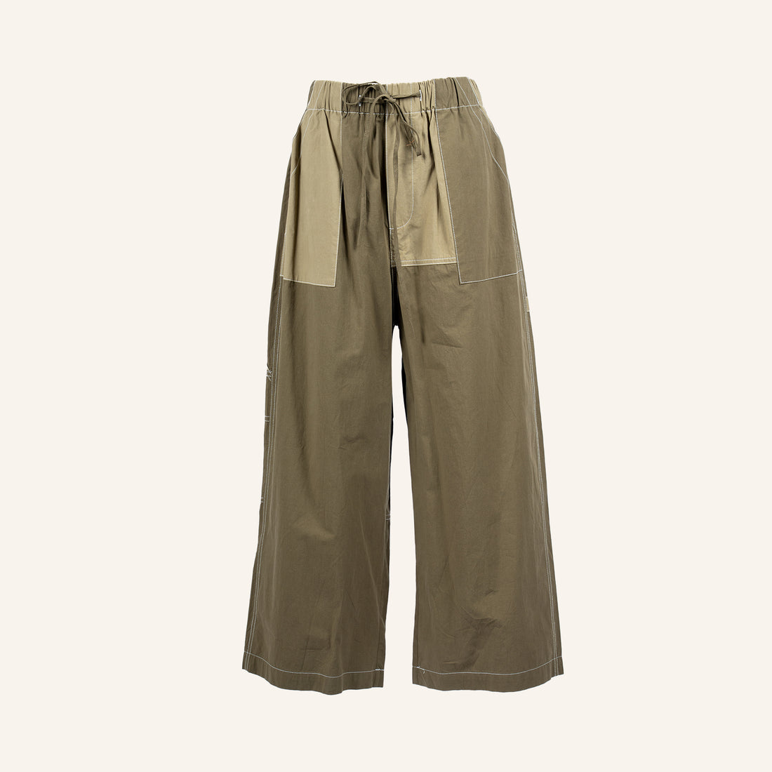 WOMAN TROUSERS - GREEN - 240373