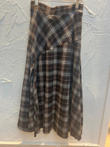 JUPE/SKIRT - 6787 - BROWN & GRAY