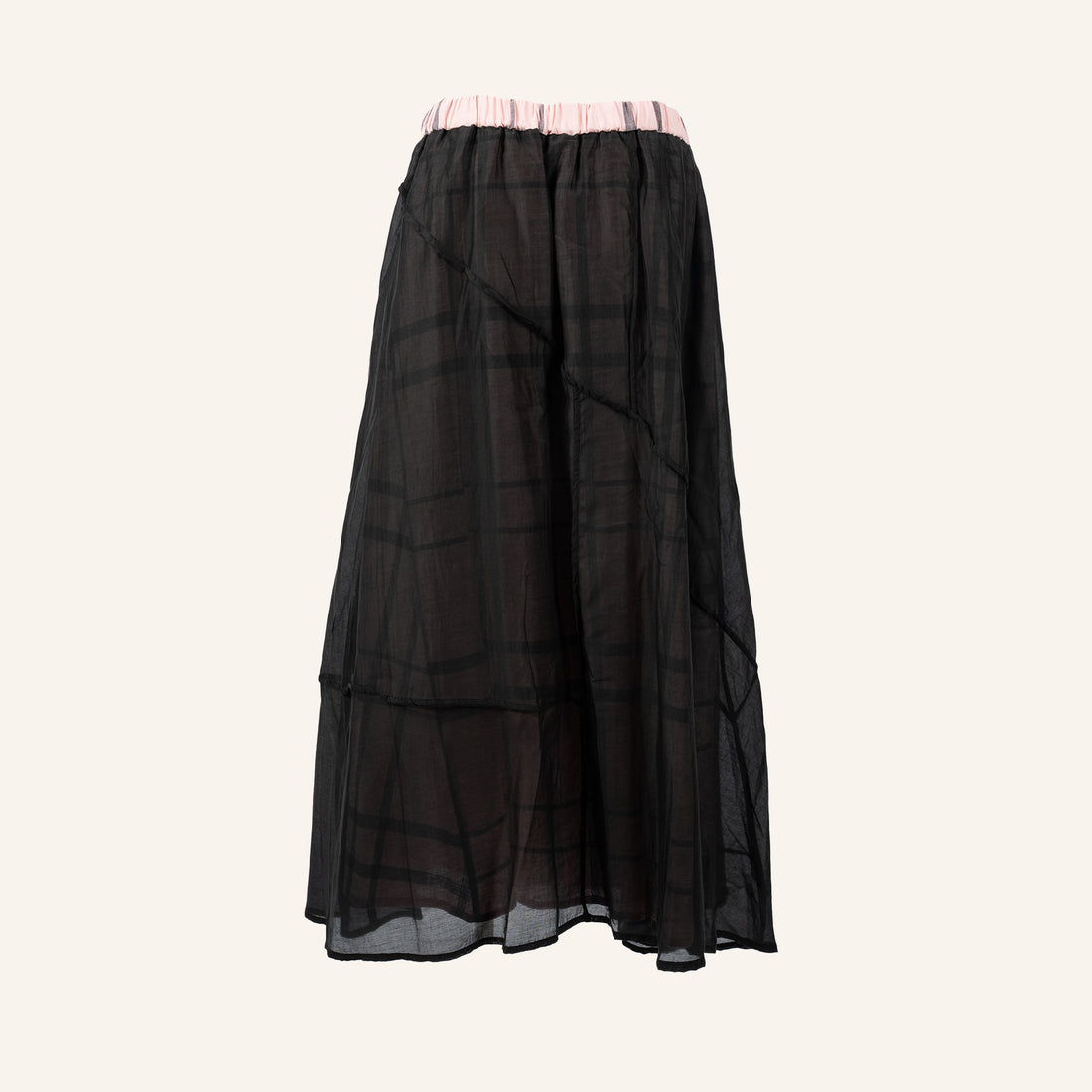 WOMAN SKIRT - PINK AND BLACK - 825001